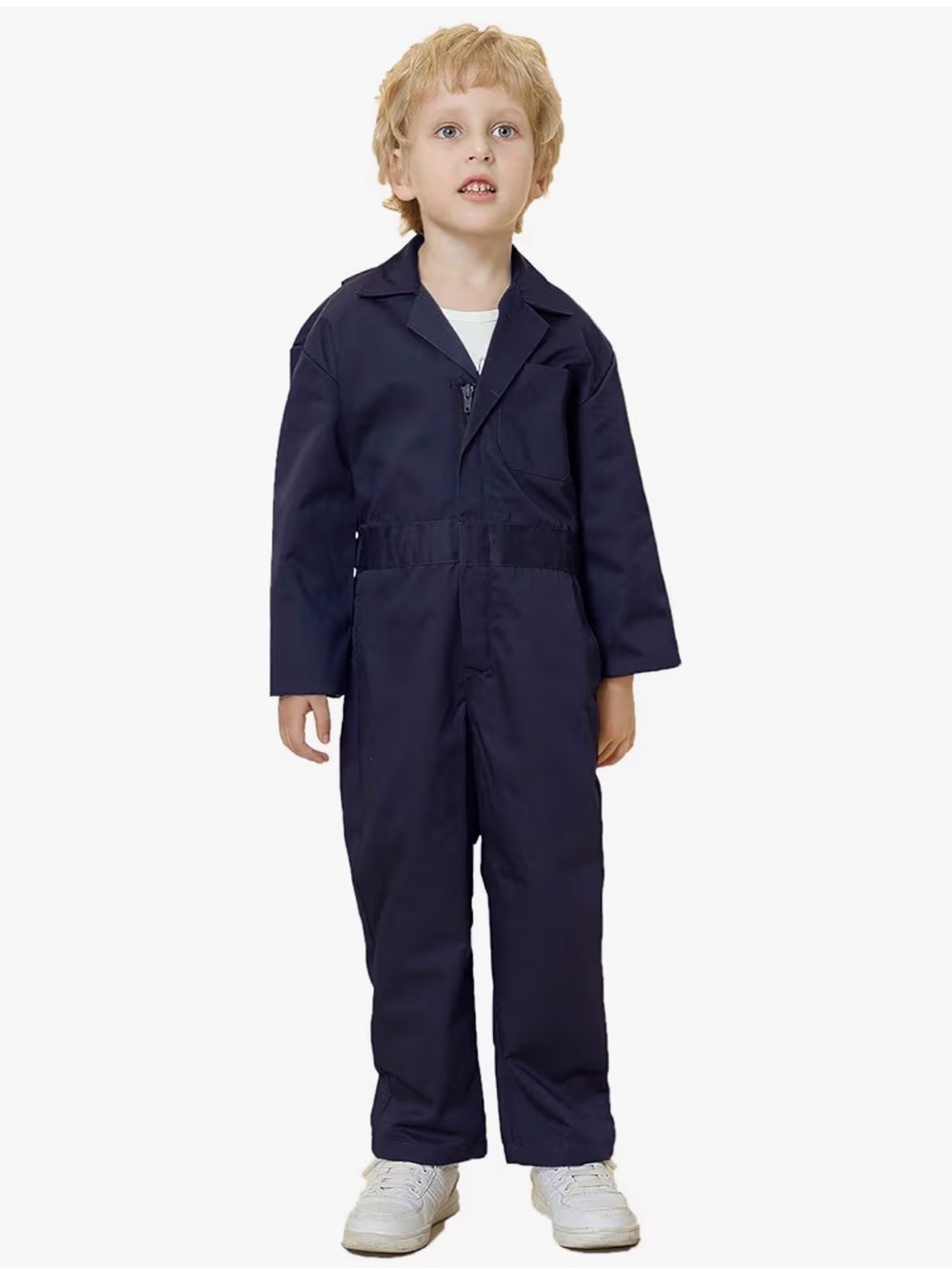 Kids Navy Utility Coverall - Brand size -11-12